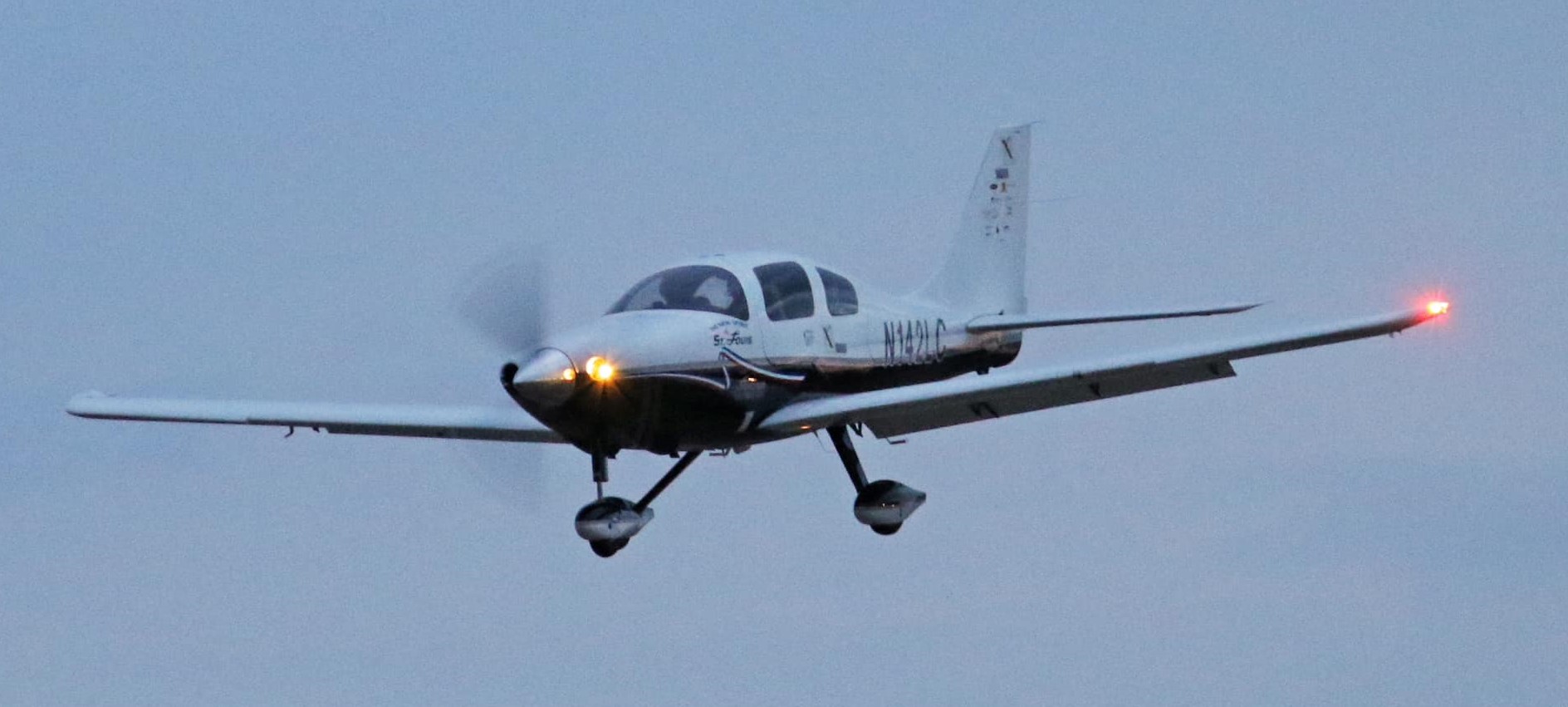 First flight of the restored New Spirit of St. Louis